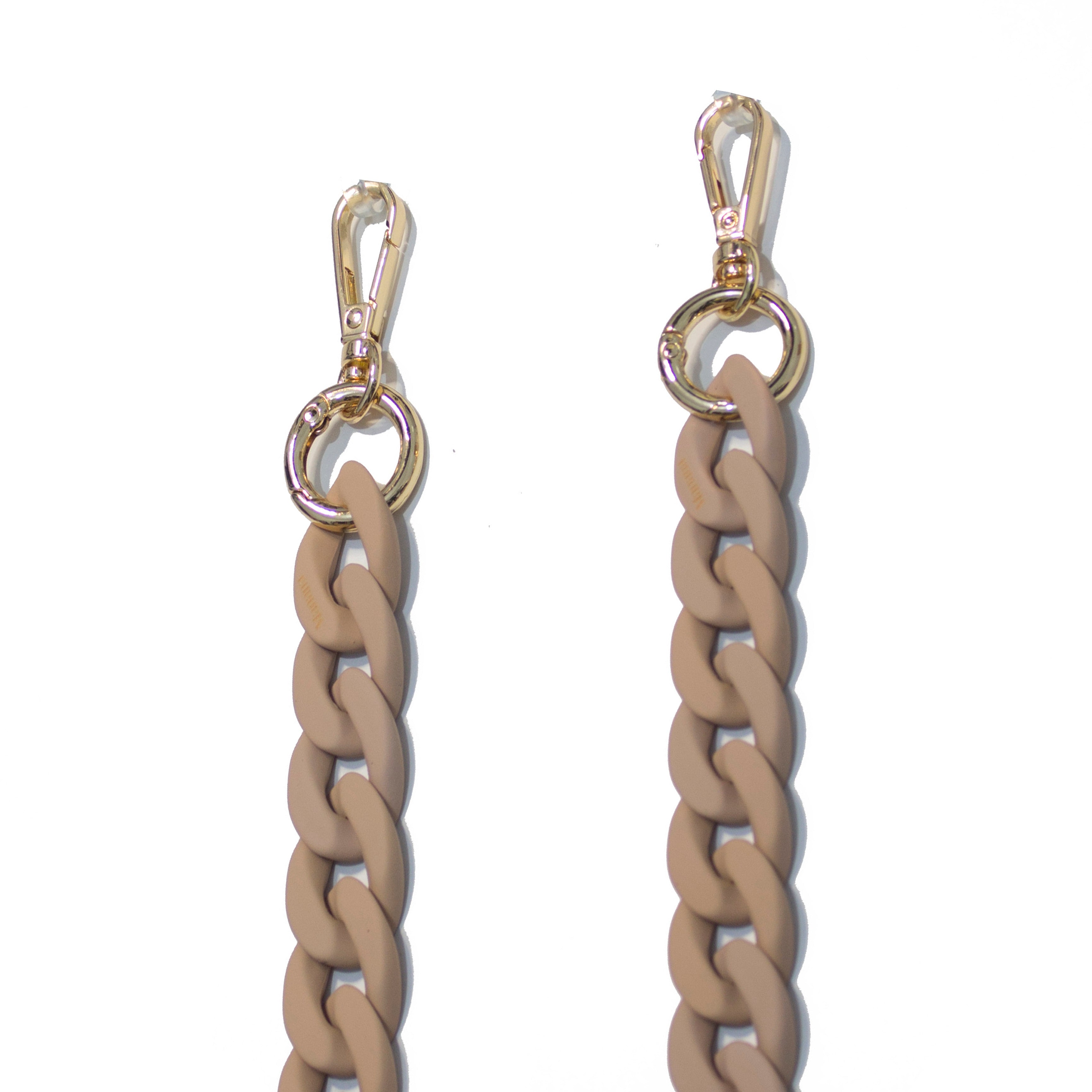 <tc>Matte Taupe Chain Necklace (all phone types)</tc>