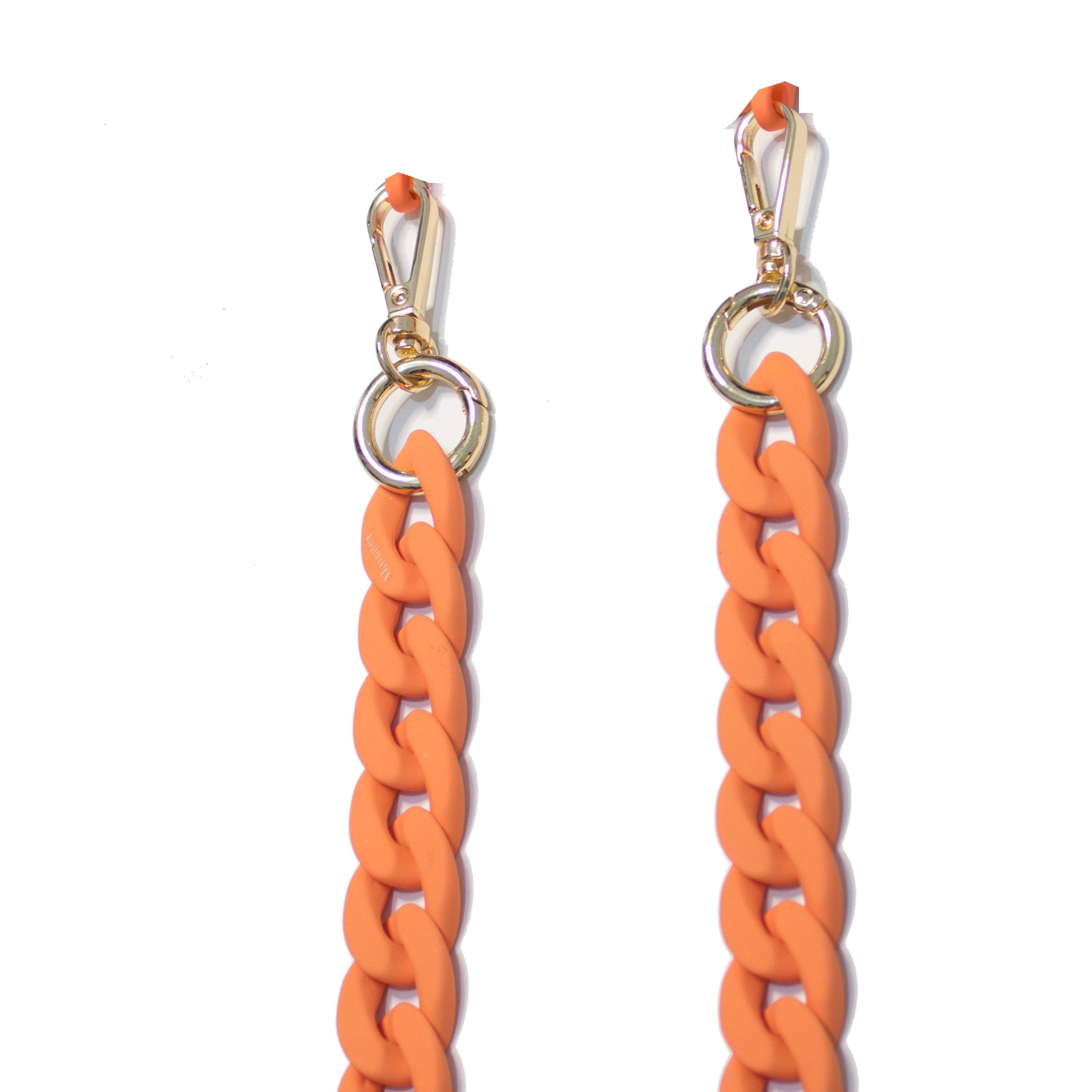 <tc>Matte Orange Chain Necklace (all phone types)</tc>