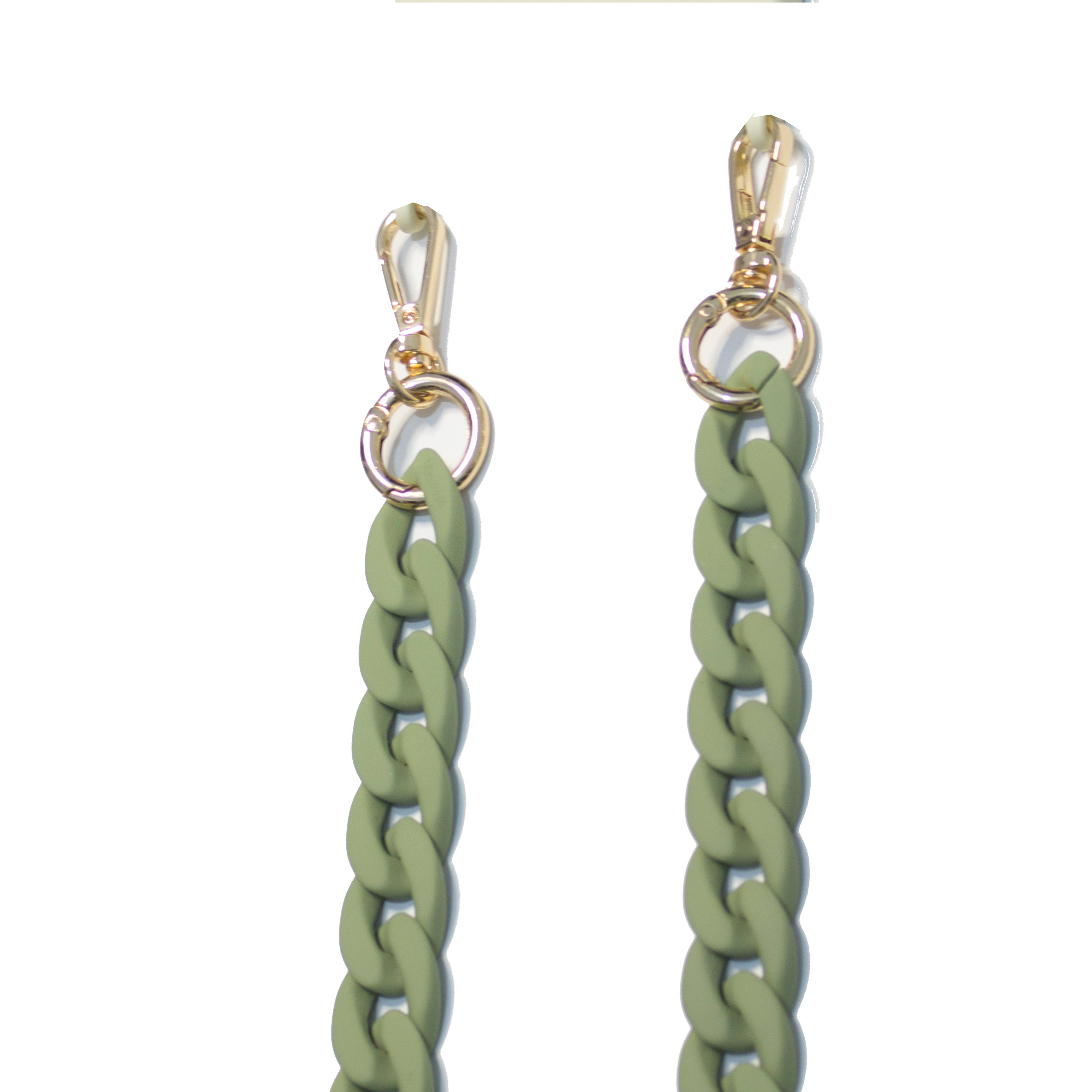 <tc>Olive Green Chain Necklace (all phone types)</tc>