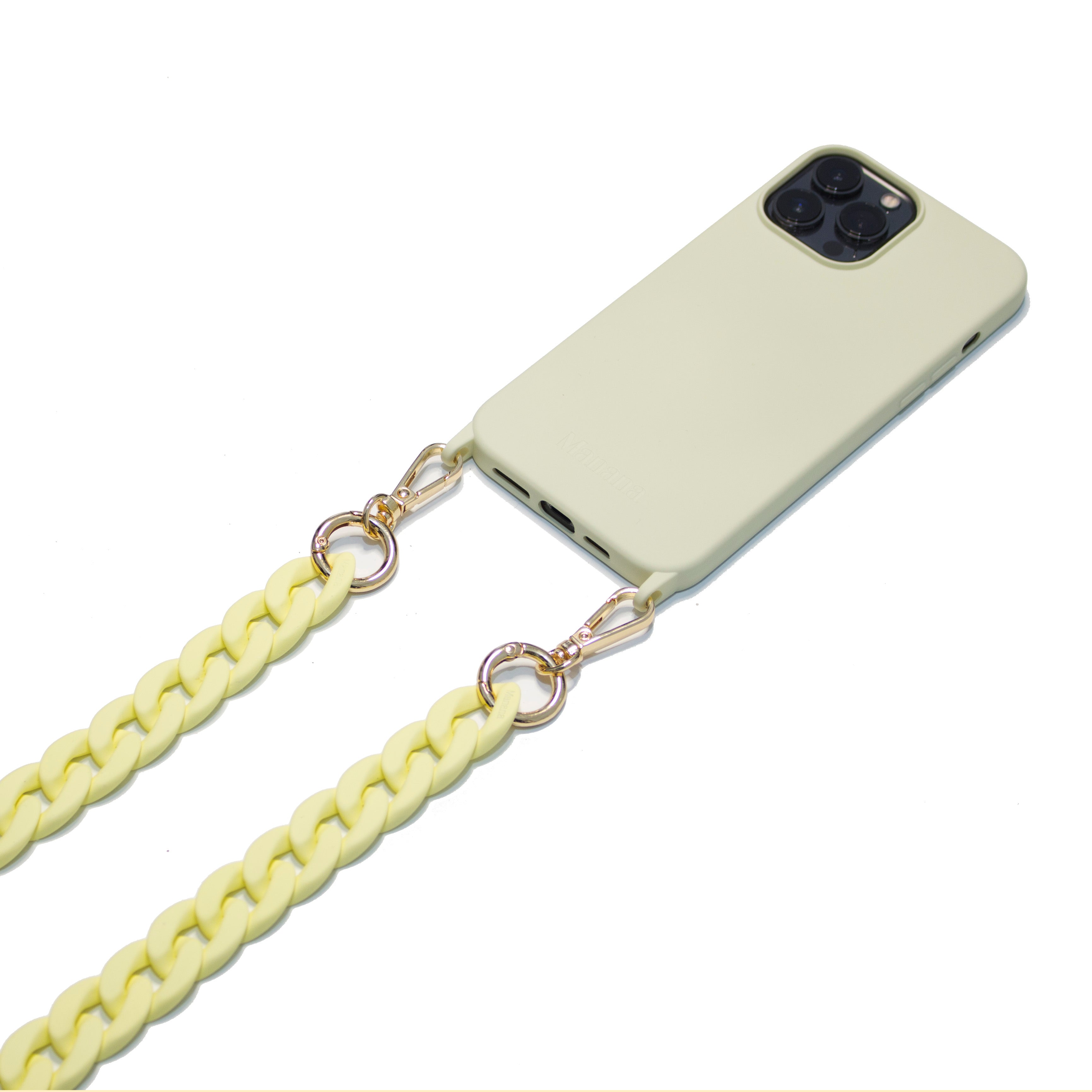 <tc>Matte Yellow Chain Necklace </tc>